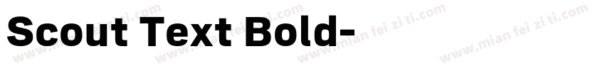 Scout Text Bold字体转换